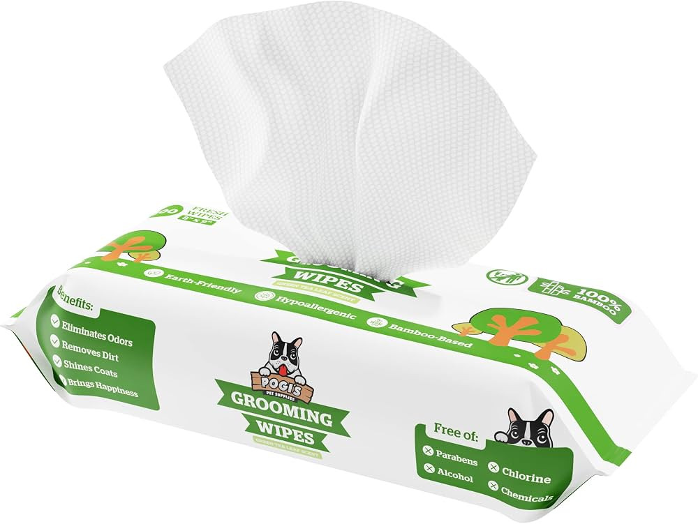 Lingettes nettoyantes Pogi's - 100 Chiffons désodorisant pour Chiens – biodégradables, Parfum... | Amazon (FR)