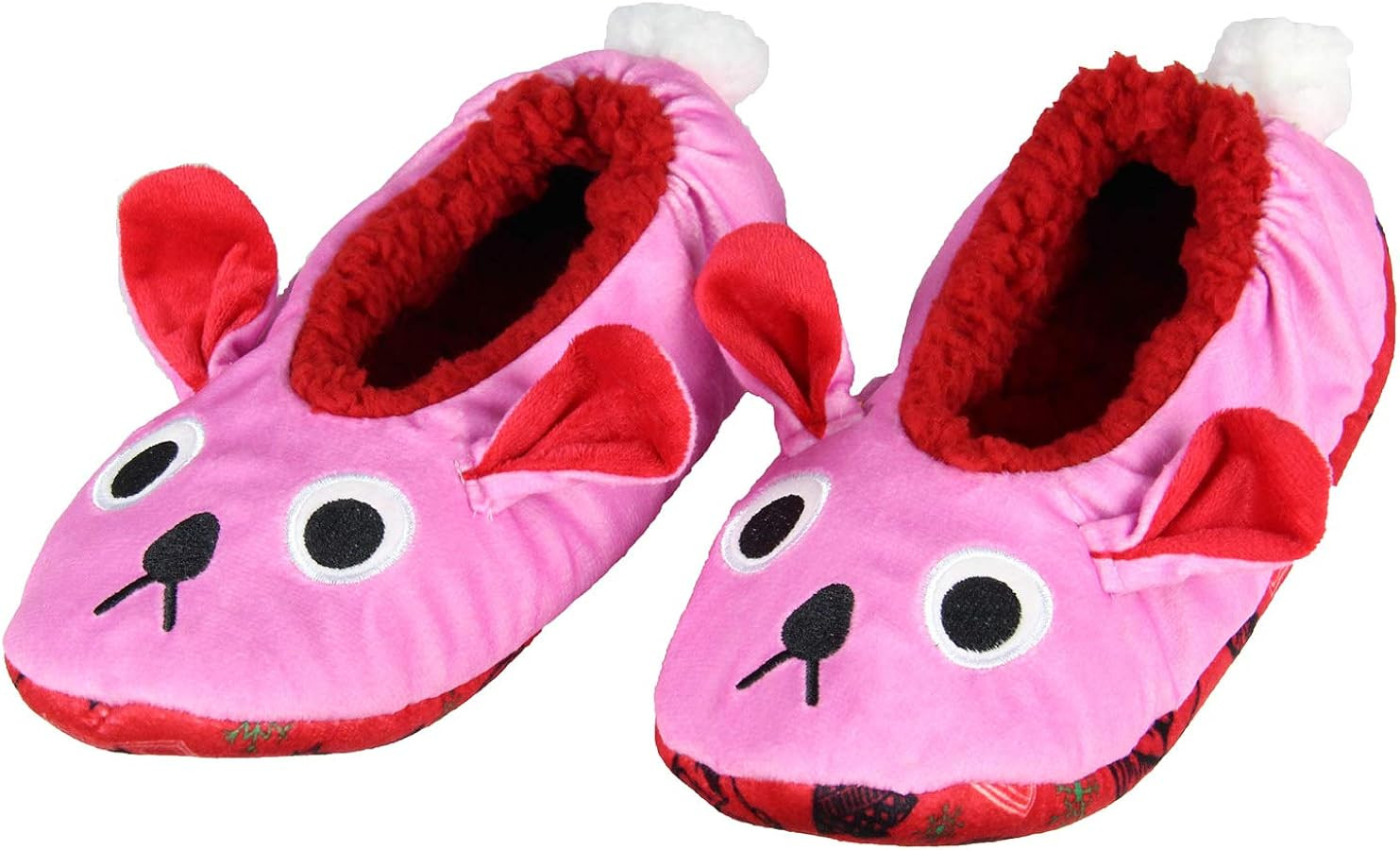 Bioworld A Christmas Story Pink Bunny Slippers with No-Slip Sole For Women Men | Amazon (US)