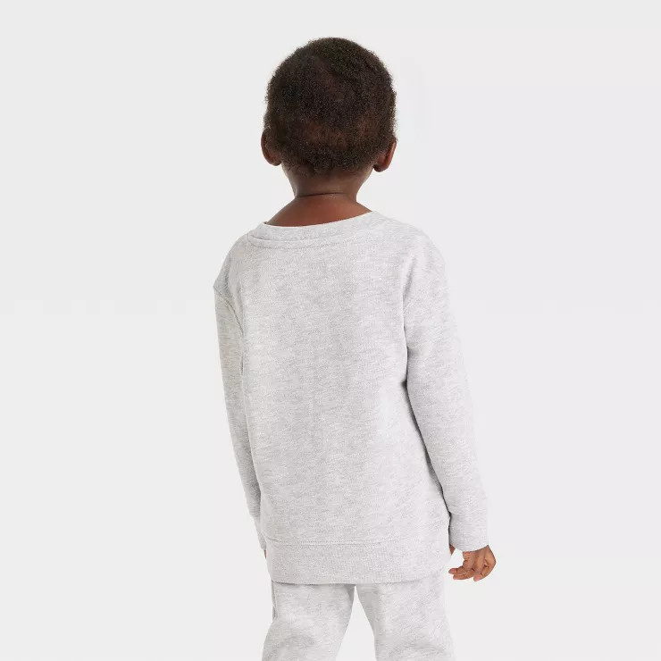 Toddler Peanuts Printed Pullover Sweatshirt - Gray | Target