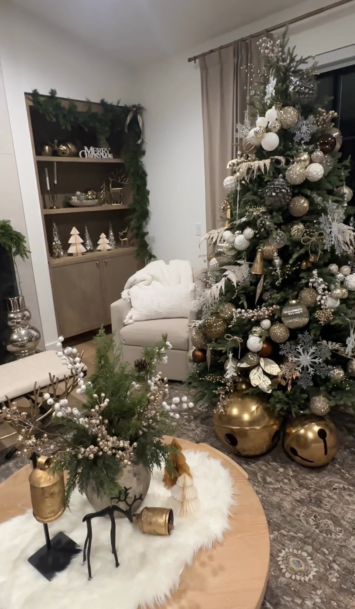 Champagne Christmas decorating ideas, golds, coppers, browns and creams! 

#LTKStyleTip #LTKHome #LTKHoliday