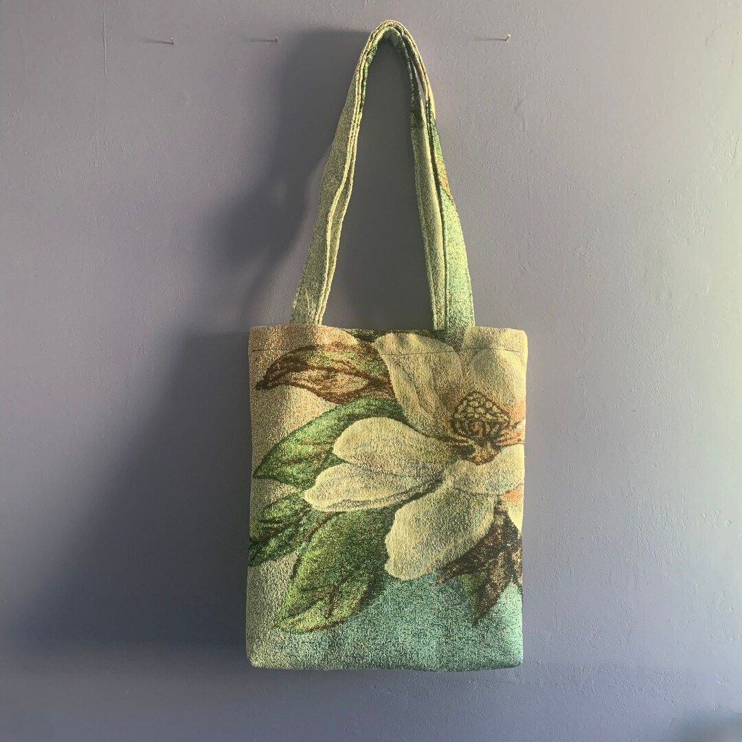 Vintage Floral Tapestry Upcycled Handmade Tote bag | Etsy (US)