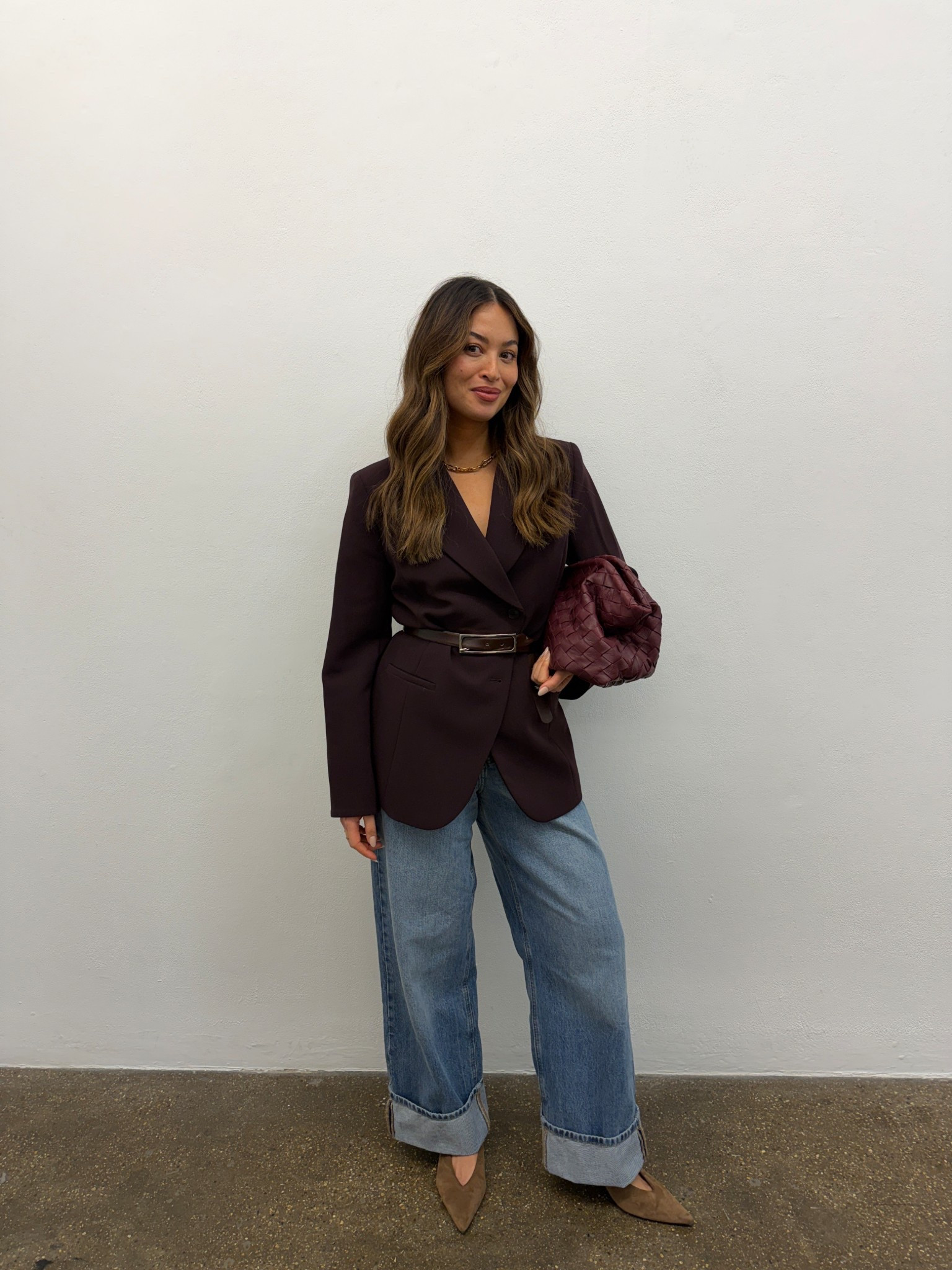 What I wore for a press day in London 🤎
#mystyle #blazer #denim 

#LTKjeans #LTKwinter #LTKuk