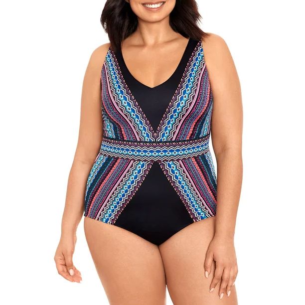 Embrace Your Curves Women's Plus Georgia Rivera Swimsuit, 1 Piece | Walmart (US)