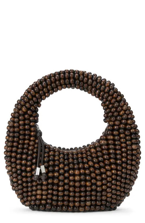 STAUD Reef Beaded Bag in Dark Brown at Nordstrom | Nordstrom