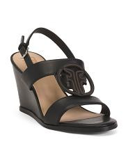 Leather Rachel Logo Sandals | TJ Maxx