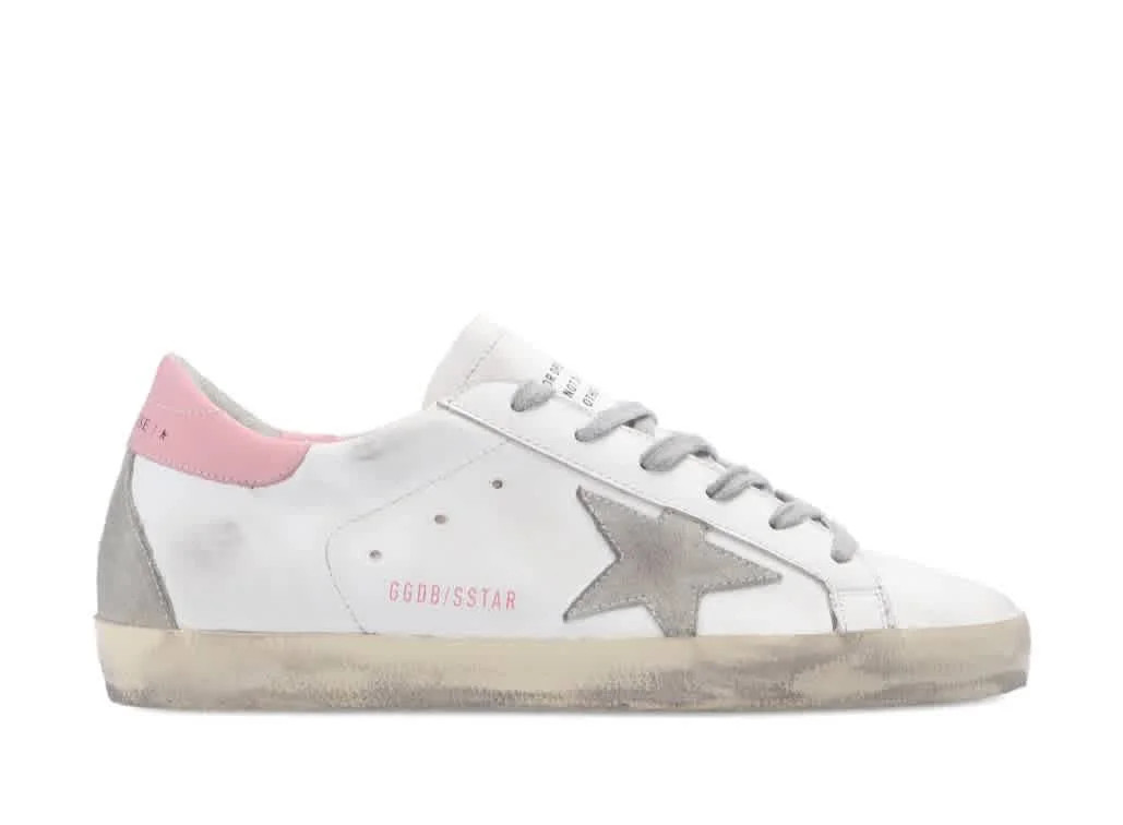 Golden Goose Ladies White/ Ice/ Light/ Pink Super-star Low-top Sneakers, Brand Size 37 ( US Size ... | Walmart (US)