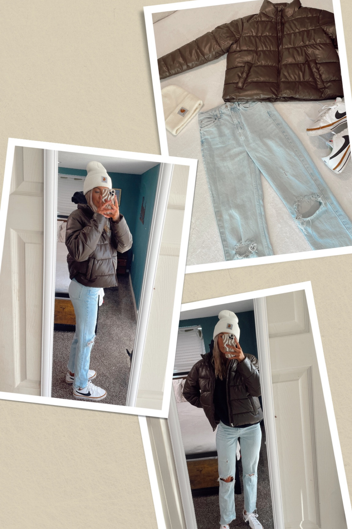 Outfit Details - jeans are Zara and I can’t find the link to them anywhere!!