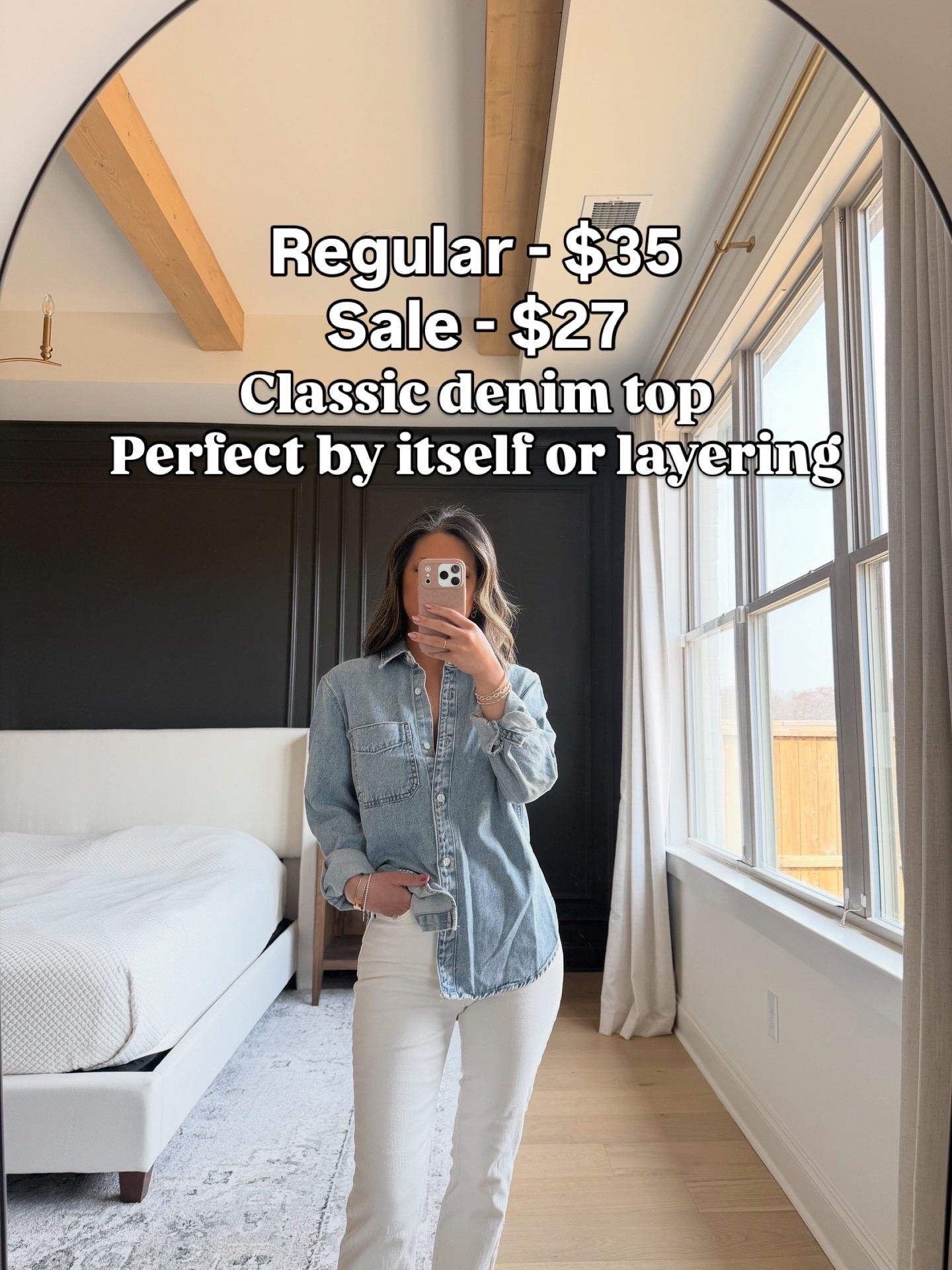 Top - XS. Jeans - 25.

#LTKPetite #LTKootd #LTKOver40