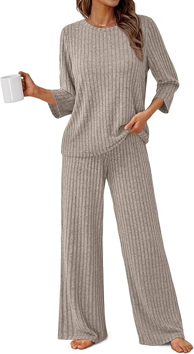 LILLUSORY Womens 2 Piece Matching Set Lounge Wear Pajamas Outfits 2026 | Amazon (US)