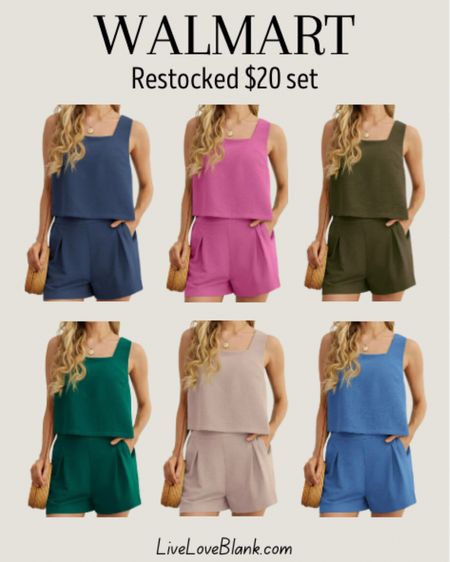 This best selling set is back in stock!!! The cutest set for summer is easy to wear, soft and very comfortable…bonus…only $20!!!!super excited to finally buy in pink! Wearing sz small in 



#LTKTravel #LTKOver40 #LTKFindsUnder50