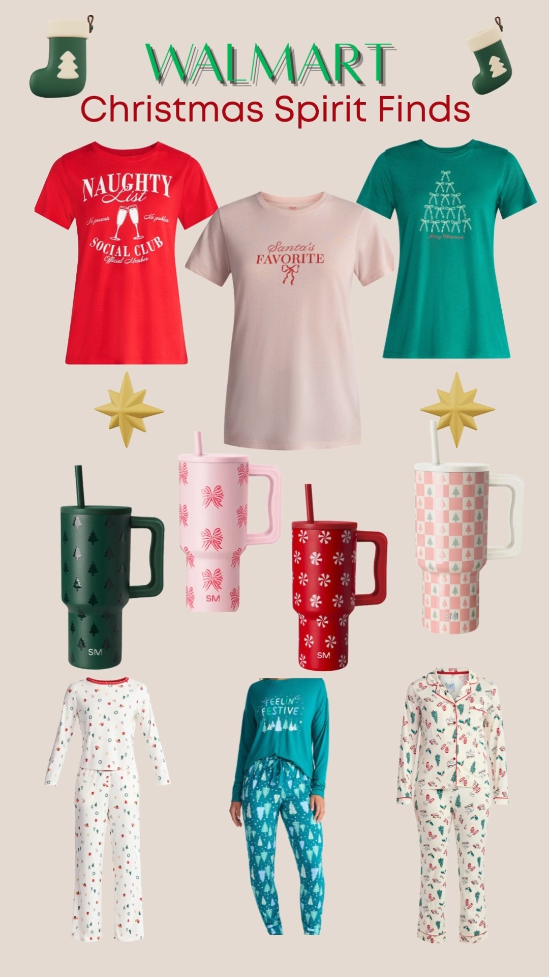 Getting into the Christmas spirit early 🎅🏽✨ Cozy PJs, festive tees & the cutest insulated cups—Walmart has it all!

#LTKFindsUnder50 #LTKHoliday #LTKSeasonal