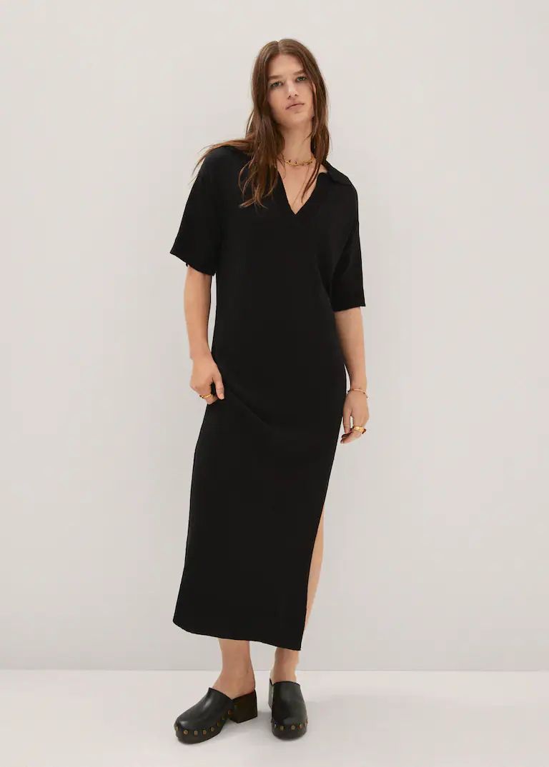 Knitted dress with openings | MANGO (US)