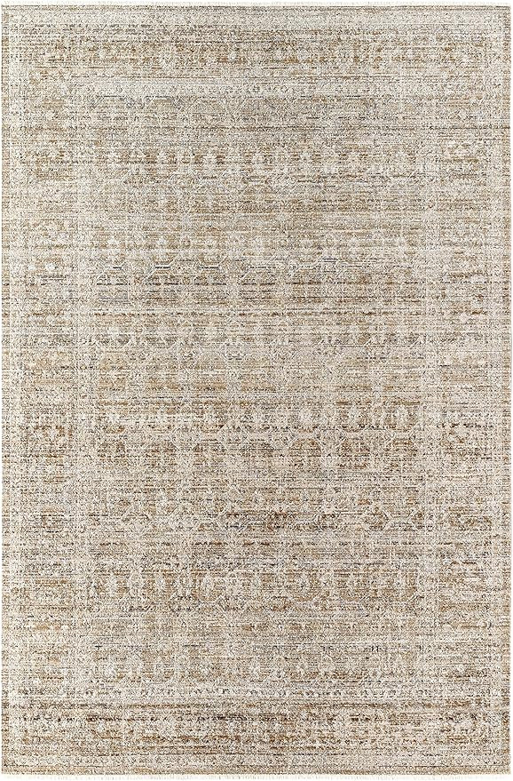 Becki Owens x Surya Margaret Area Rug, 5'3" x 7'10", Vintage Brown | Amazon (US)