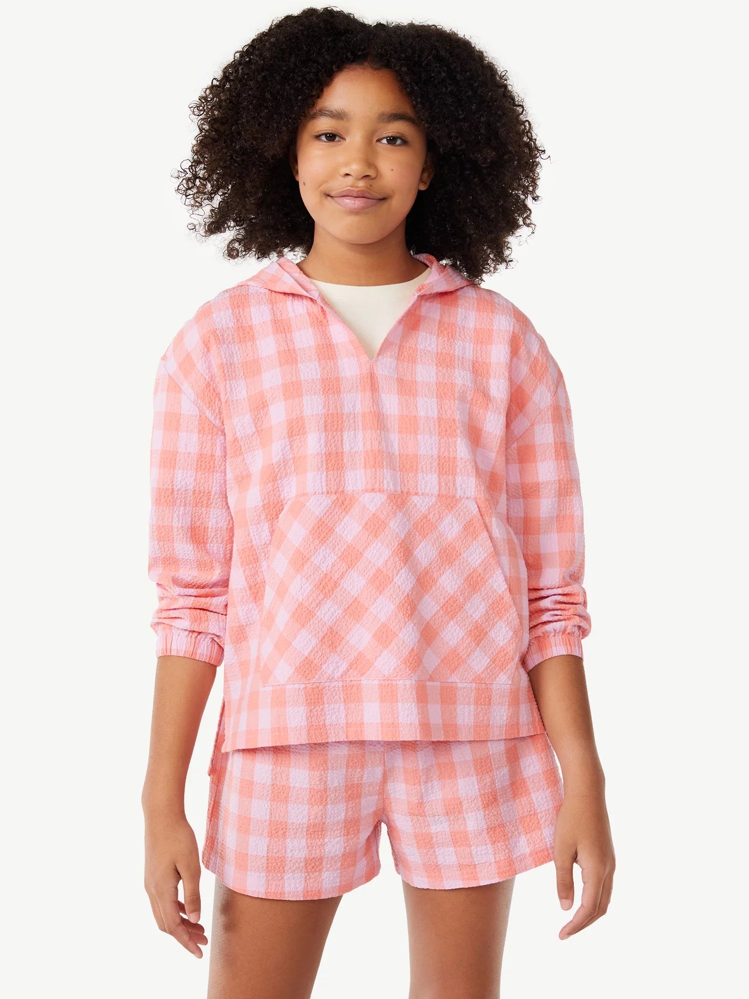 Free Assembly Girls Popover Windbreaker and Shorts, 2-Piece Set, Sizes 4-18 | Walmart (US)