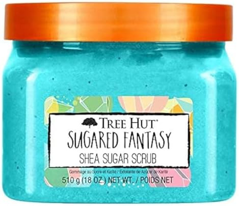 Tree Hut Sugared Fantasy Shea Sugar Scrub, Exfoliating, Hydrating & Moisturizing Body Scrub with ... | Amazon (US)