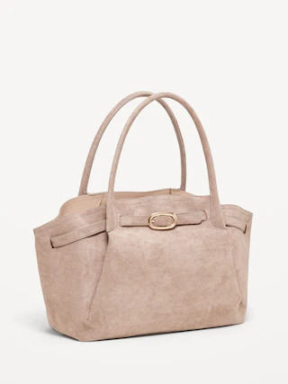 Large Belted Tote Bag | Old Navy (US)