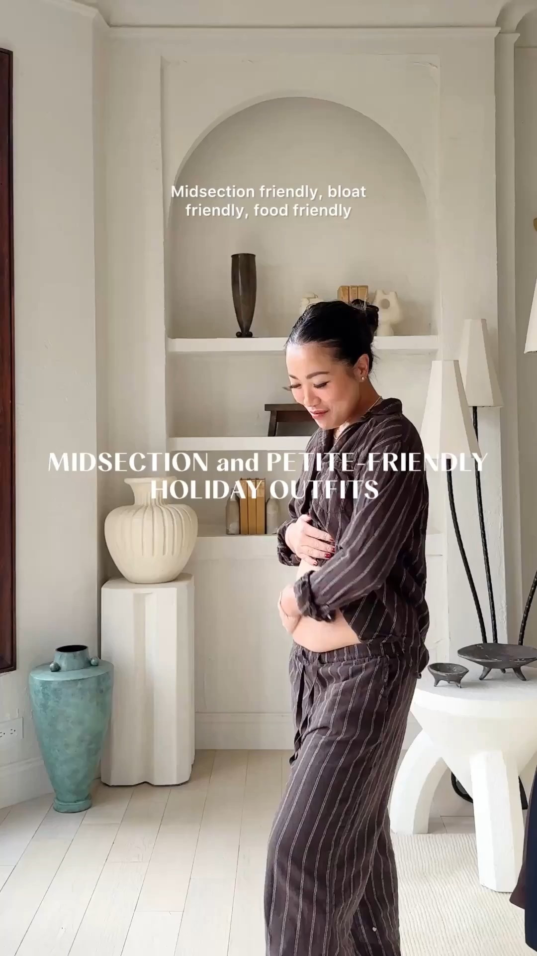 Midsection and petite-friendly holiday outfits ✨ 

✨ TROUSERS Aritzia - wrinkle-free adjustable waistband pull-on pants with a tailored relaxed drape. Comes in short, reg and tall inseams. I’m wearing a XS Short. Perfect fit.

✨ TUXEDO BARREL Spanx - these pants have a compression waistband that hugs the right places while giving stretch and hold. Comes in petite, reg and tall inseams. I’m wearing an XS Petite. Perfect fit.

✨ JEANS Quince - stretch at the waist without losing shape in a flattering relaxed straight/wide leg. Comes in 4 inseam lengths. I’m wearing a 26 x 30. Great length with sneakers, flats and kitten heels.

For size reference, I’m 5 ft 115 pounds, postpartum tummy. 


#LTKootd #LTKU #LTKHoliday