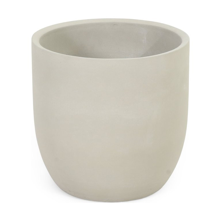 GDF Studio Rochelle Outdoor Lightweight Concrete Planter, White, Extra Small | Walmart (US)