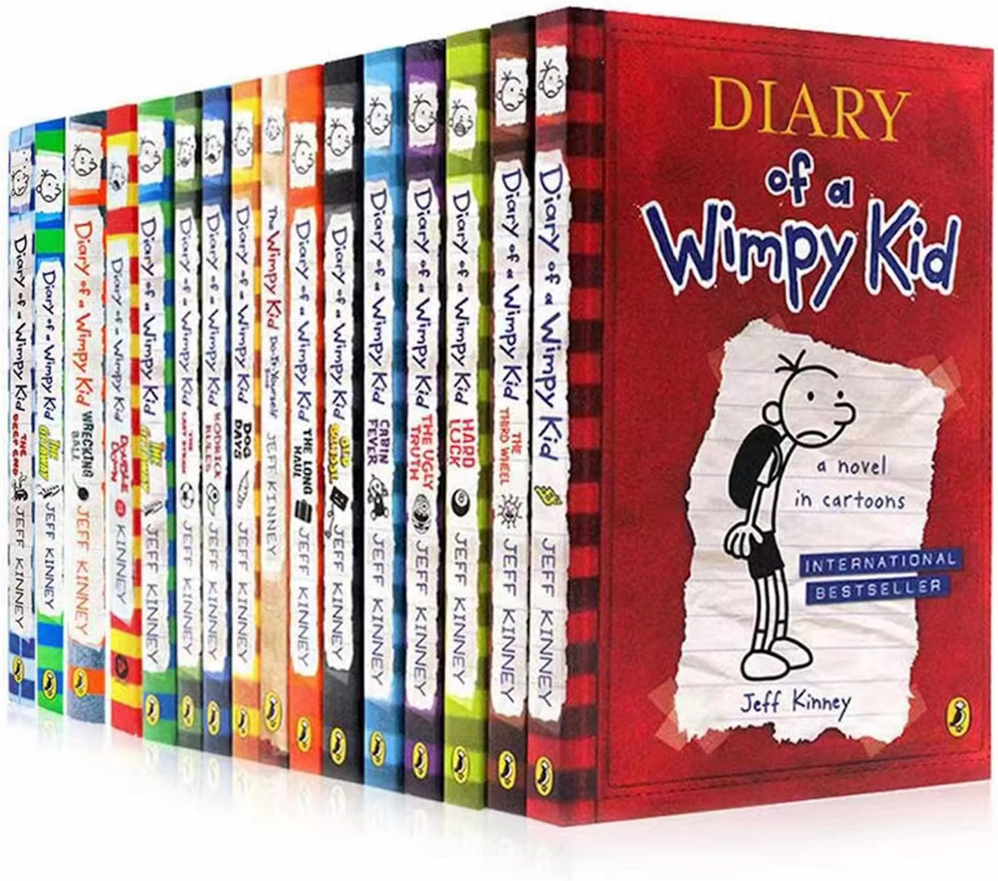 Jeff Kinney Diary of a Wimpy Kid 1-16 Books Boxed Set, Complete Collection Series, Paperback Edit... | Amazon (US)