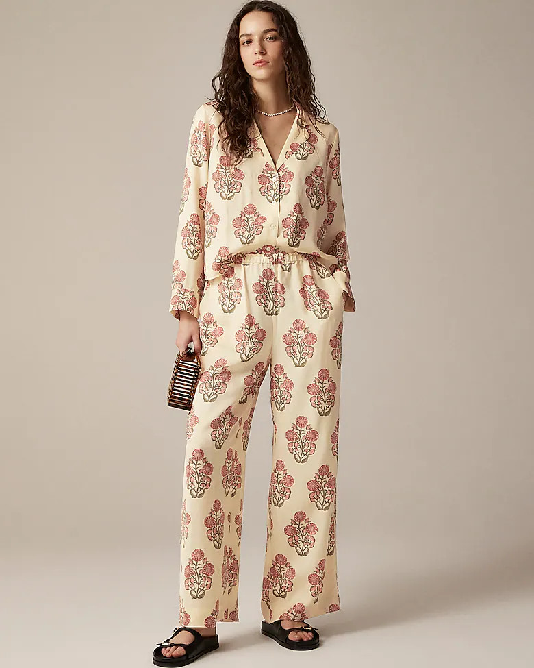 Cropped Stratus pant in block print | J. Crew US