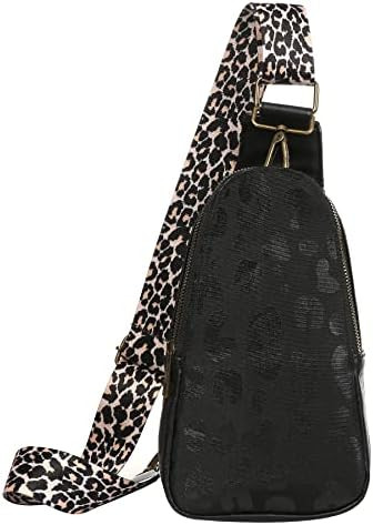 Mzjeaziany Women Chest Bag Sling Bag Small Crossbody PU Leather Satchel Daypack Shoulder backpack fo | Amazon (US)