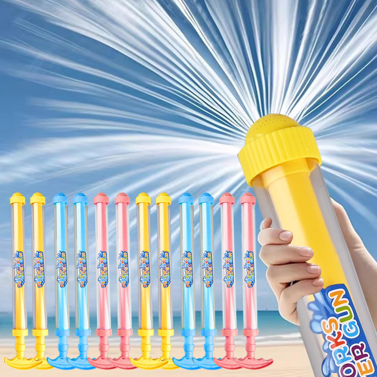 12Pack Creativity Fireworks Water Gun, Sprays Water in a Firework-Like Pattern, Squirt Gun for Ki... | Amazon (US)