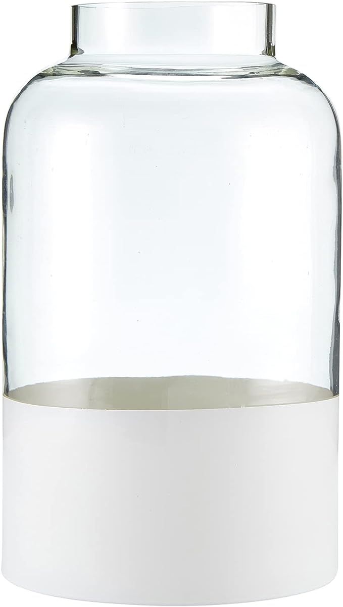 47th & Main Glass Decorative Bottle Vase, 9" Tall, Matte White Base | Amazon (US)