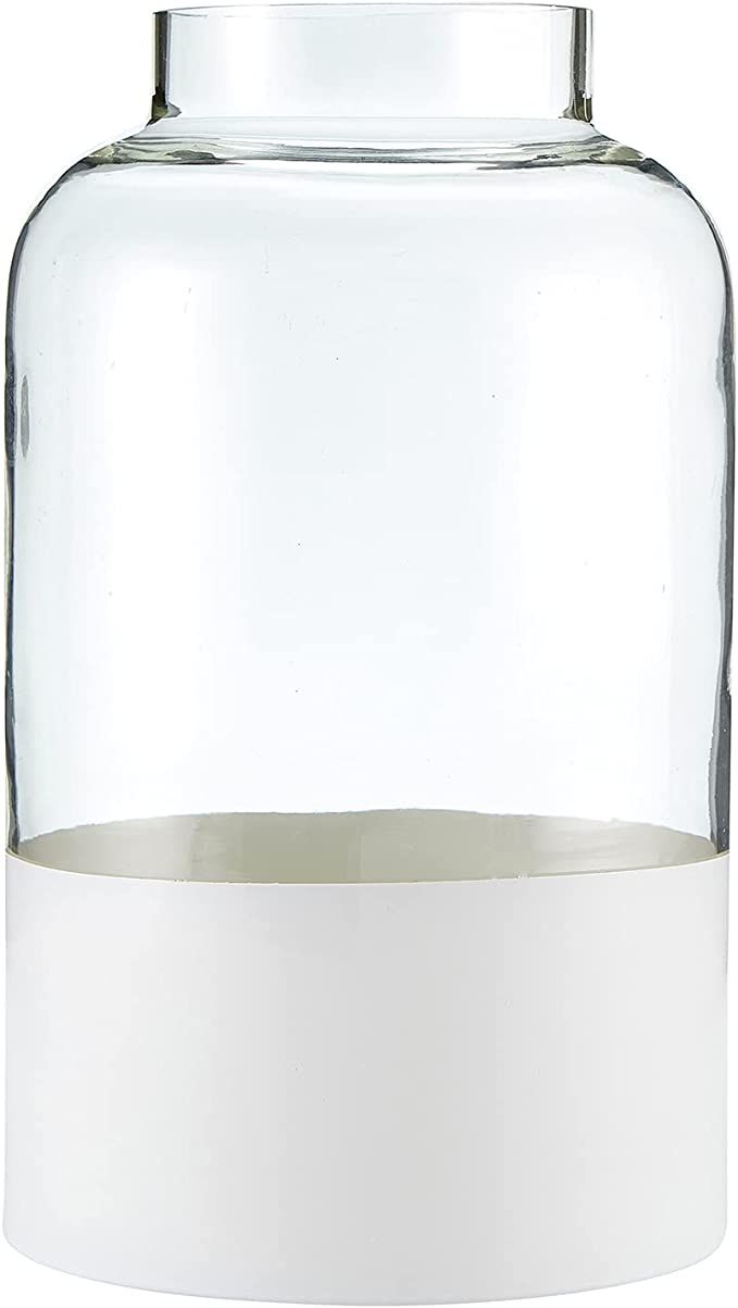 47th & Main Glass Decorative Bottle Vase, 9" Tall, Matte White Base | Amazon (US)