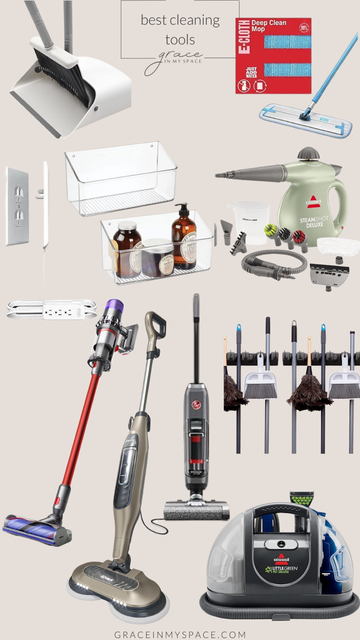 Best cleaning tools for the whole home! The steam mop and detail steamer are game changers for hard to clean places. And I love my Dyson v11, currently on sale! 

#LTKsalealert #LTKhome #LTKfindsunder100