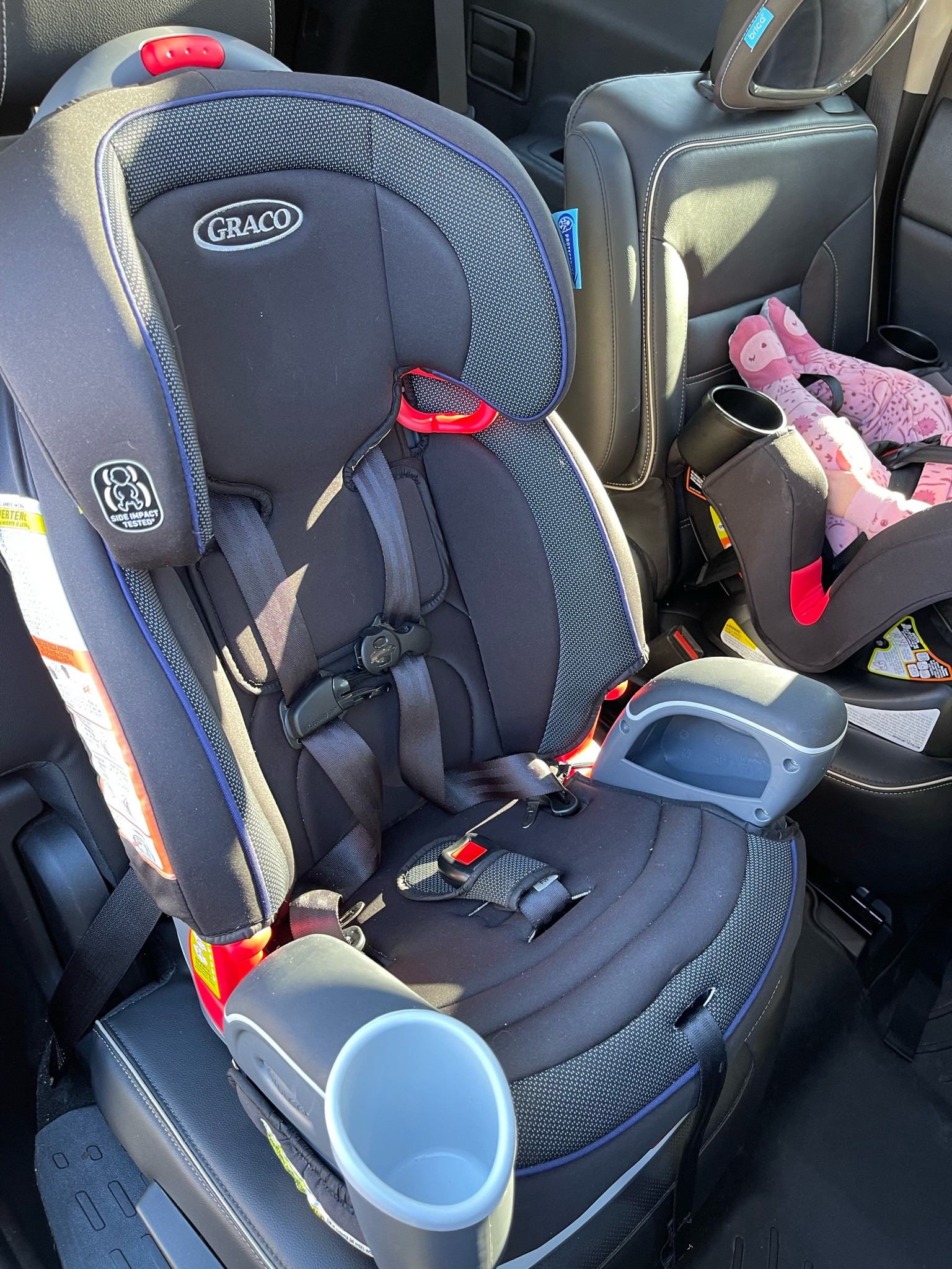 My favorite car seat for forward facing babes. Graco Nautlius 65 3-in-1 car seat is a 5 point harness that grows with your child up to 100 lbs. It’s very easy to clean as well (which is a plus)!

#LTKSale #LTKFind #LTKbaby