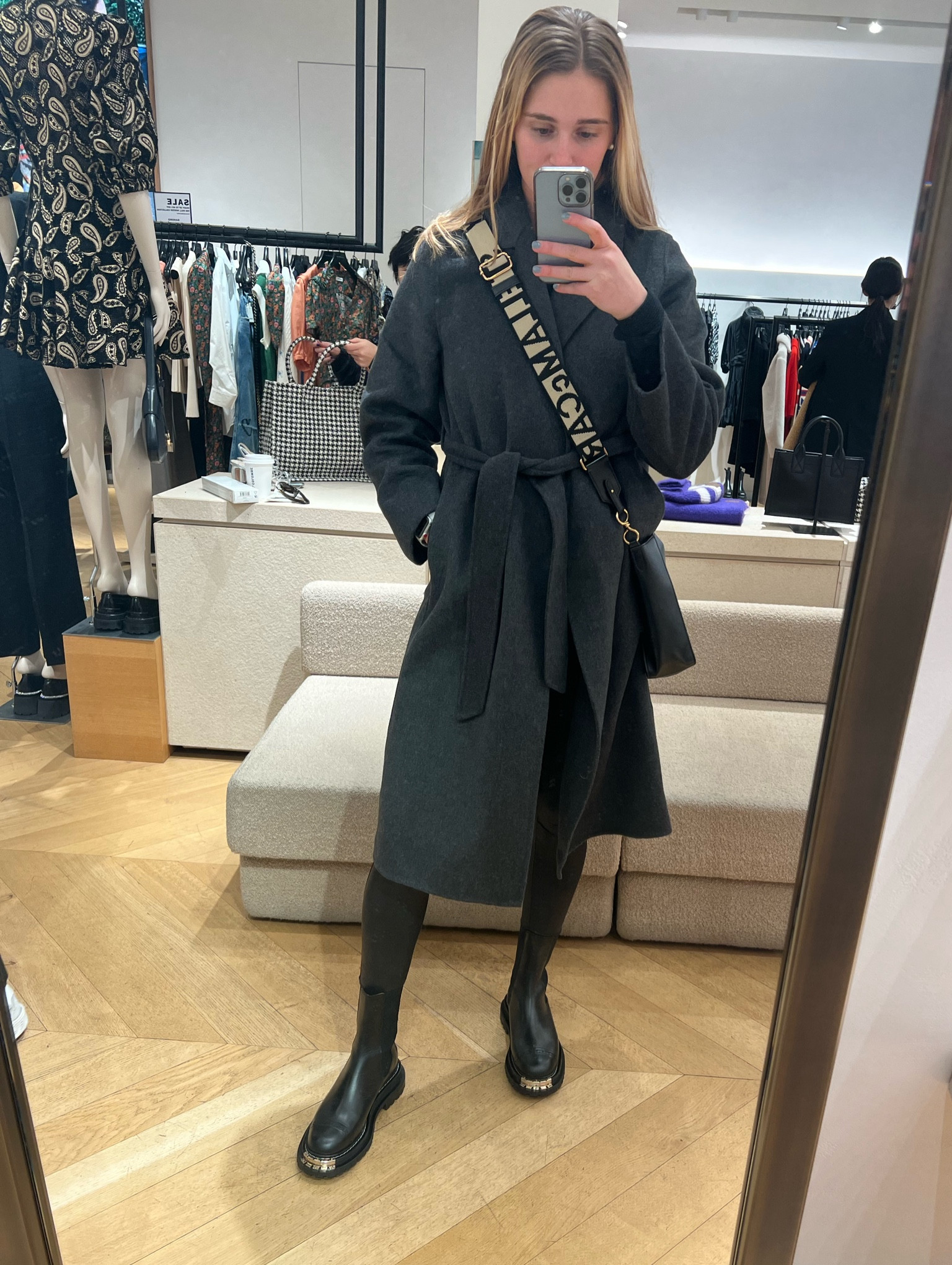 Winter Shopping Outfit - favorite wool coat I throw over anything. 
 On major sale! 

Wearing size small


#LTKHoliday #LTKstyletip #LTKsalealert