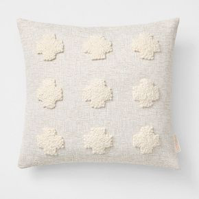 Cotton Tree Punch Needle Ndebele Cross Pillow | West Elm (US)