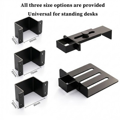 Under Desk PC Mount Adjustable Computer Stand – Heavy Duty Steel Fits 5.7-9.84" PC Cases, Clamp-On Desk Leg Attachment, Fully compatible table legs | Target
