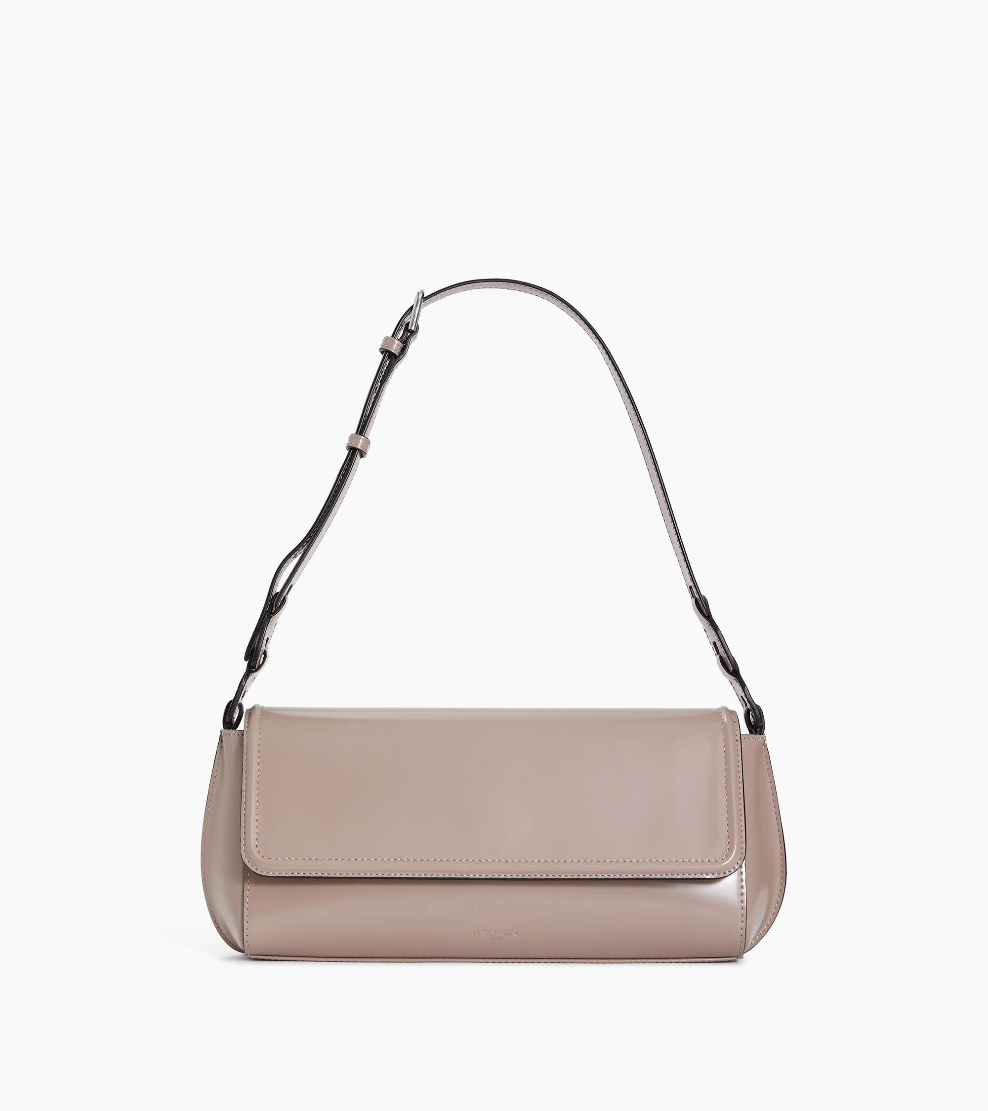 Solaise medium shoulder bag in smooth leather box-effect | Le Tanneur