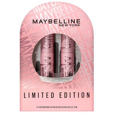 Maybelline Lash Sensational Sky High Limited Edition Holiday Set - Very Black - 0.48 fl oz/2ct | Target