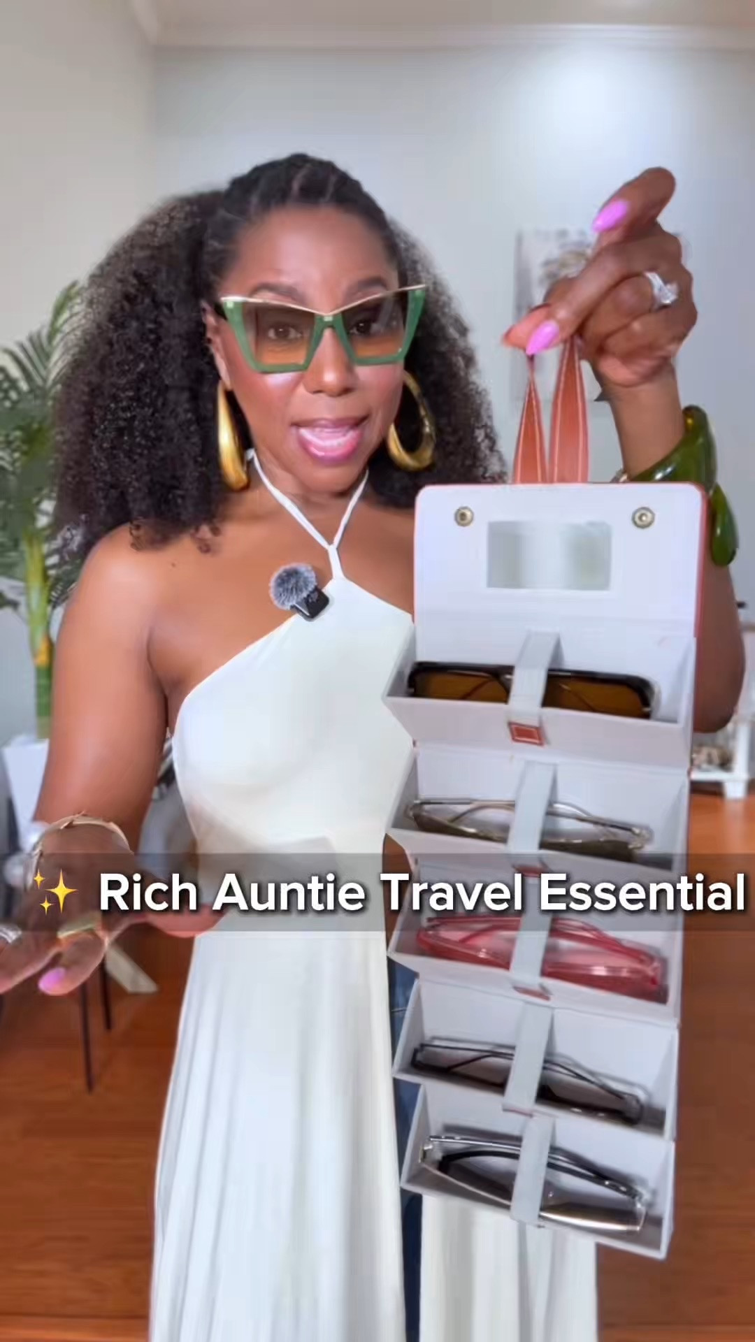 🕶️✈️ Rich Auntie Travel Hack ✈️🕶️

Babes, if you’re anything like me, one pair of sunnies is never enough. 😌

This travel case holds multiple pairs of sunglasses (or readers), has a built-in mirror for quick touch-ups, and hangs in your hotel room or cruise cabin so everything stays organized and easy to grab.

No more stuffing five bulky cases into your luggage. And when you’re done? It folds up into the cutest little purse-style case.

Functional and cute? We love that.

✨ Tap to shop my favorite travel accessory.

#LTKootd #LTKTravel #LTKOver40