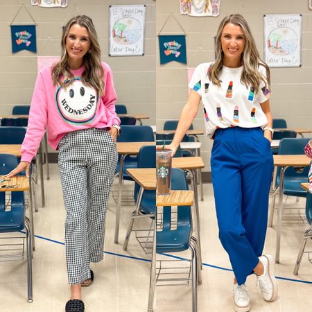 Colorful vibes for the classroom! Check out how cute these Queen of Sparkles tops are 💋🌈💄💖#teacherstyle


#LTKworkwear #LTKBacktoSchool #LTKstyletip