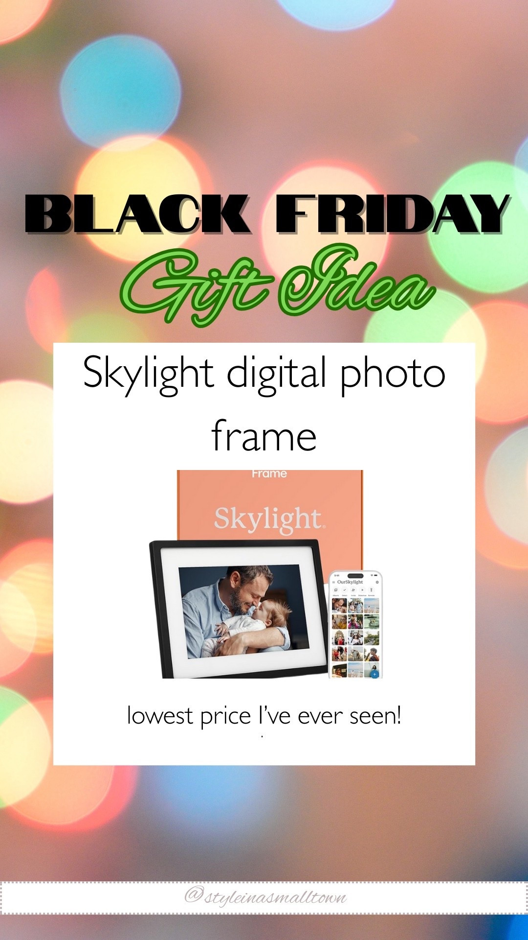 A Black Friday gift idea: this Skylight digital photo frame. It makes the perfect gift for your sister, brother, mother in law, mom, dad or yourself! 🎁 We’ve gifted this no less than 9 times!! 

#LTKSaleAlert #LTKGiftGuide #LTKCyberWeek