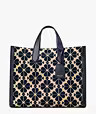 Manhattan Spade Flower Chenille Large Tote | Kate Spade (US)