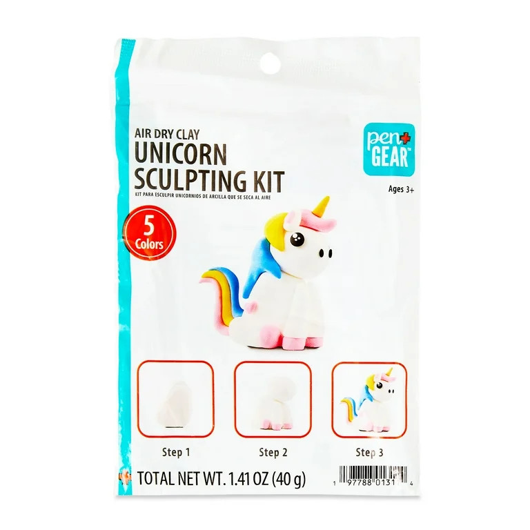Pen+Gear Air Dry Clay Sculpting Kit, Unicorn | Walmart (US)