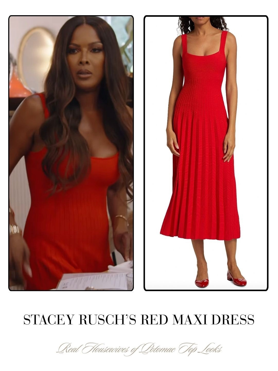 Stacey Rusch’s Red Maxi Dress