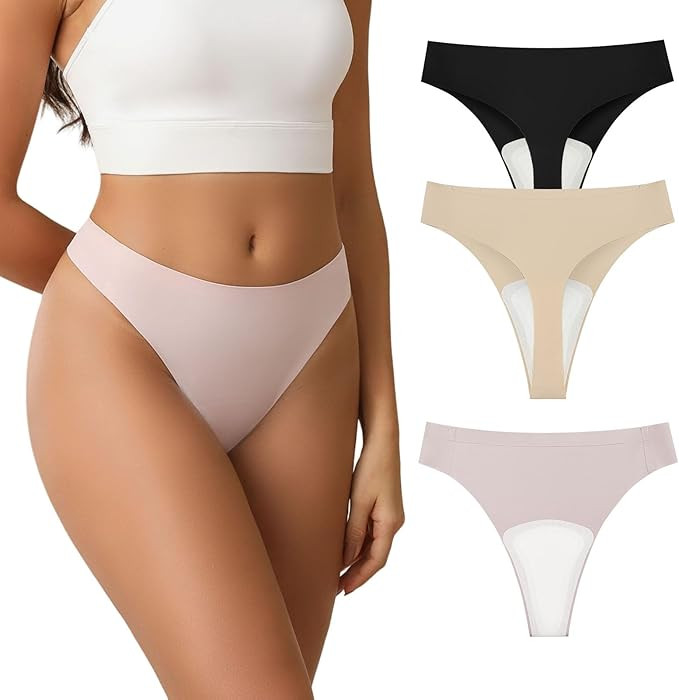 Camel Proof Underwear for Women Seamless Thongs with Camel Concealer Toe No Show Yoga Bikini Work... | Amazon (US)
