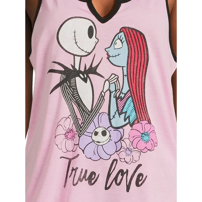 Disney Nightmare Before Christmas Women's Tank Top and Shorts Pajama Set, 2-Piece, Sizes XS-3X | Walmart (US)