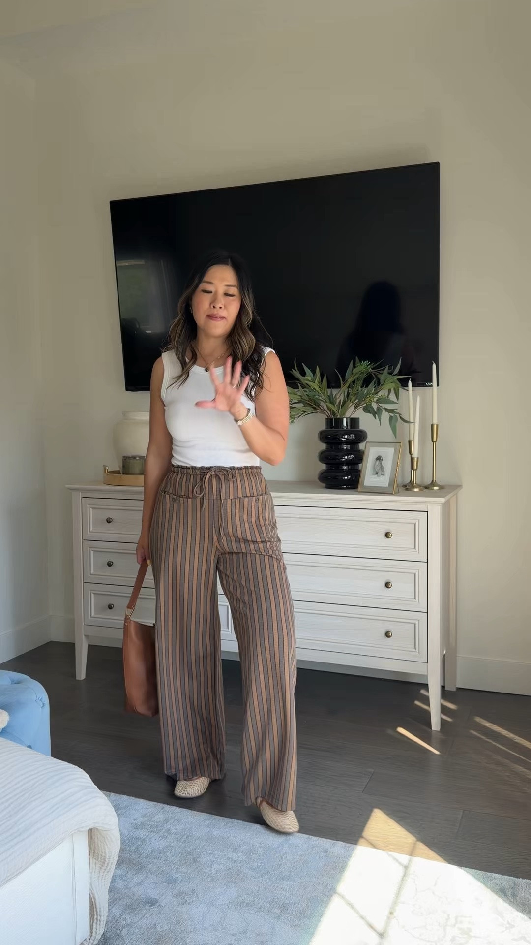 Amazon pants that don’t cling!
Tank: Medium
Pants: Medium