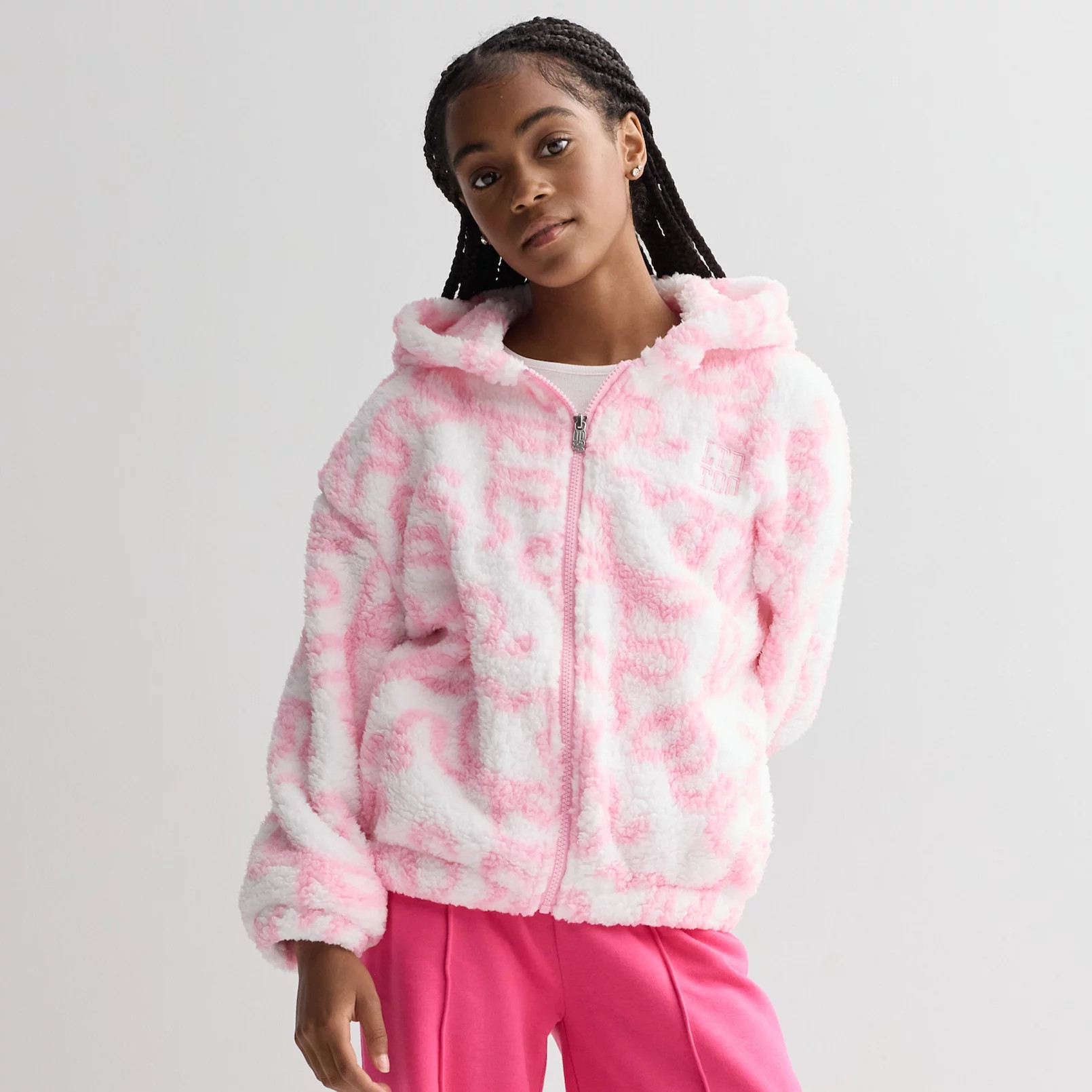 Girls 7-16 Limited Too Sherpa Full Zip Hoodie | Kohl's
