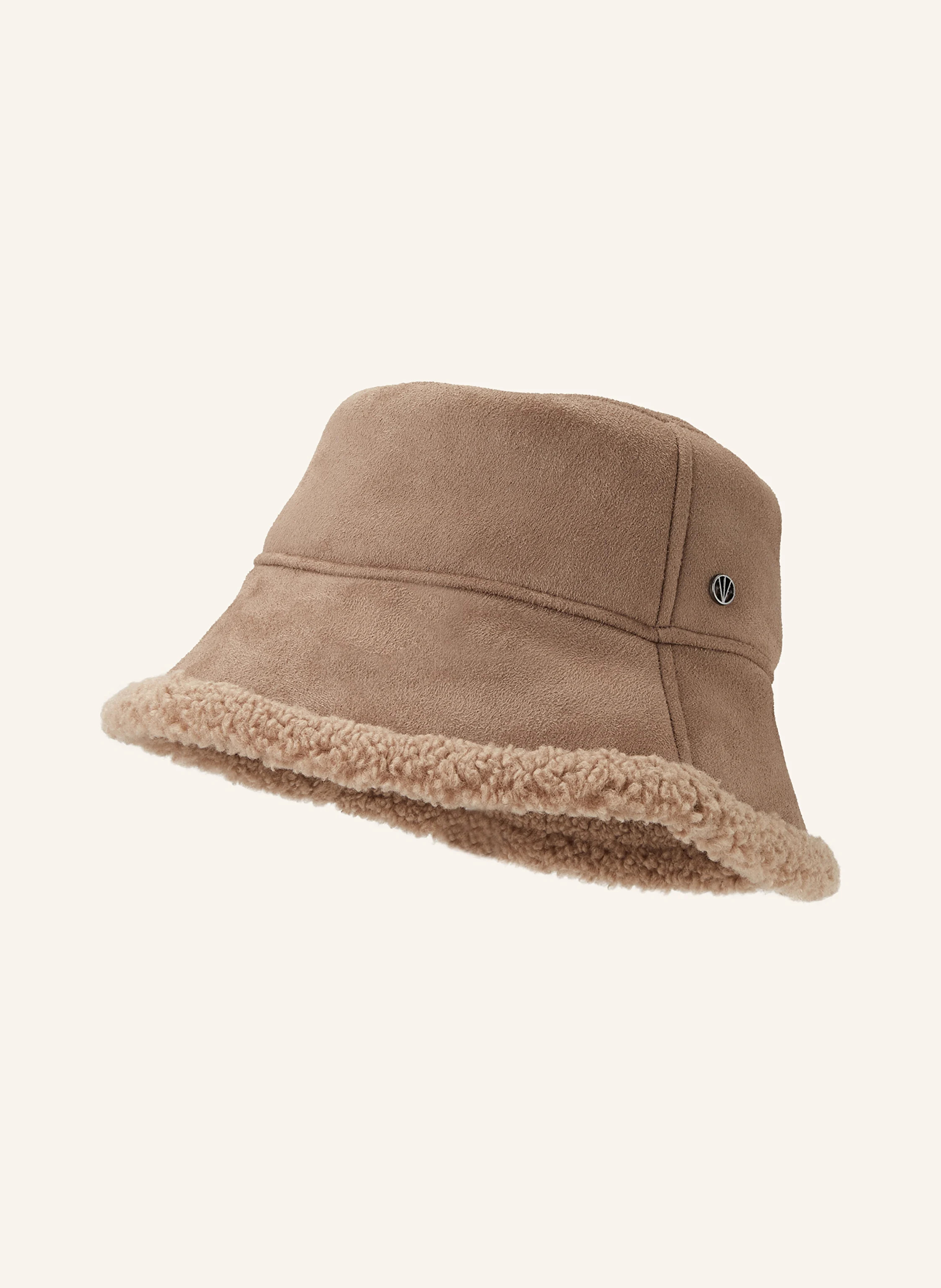 LOEVENICH Bucket-Hat in Lederoptik in taupe | Breuninger (DACH)