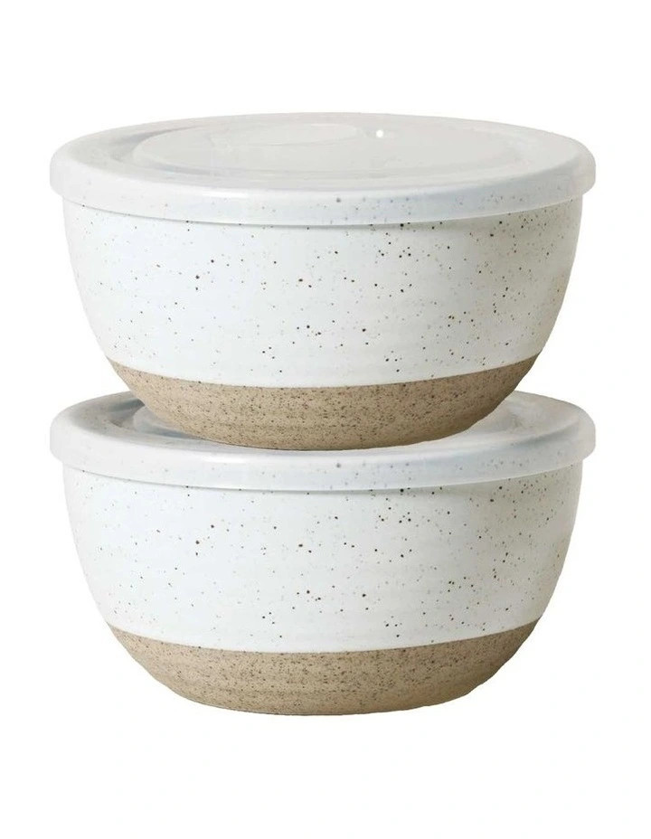 Robert GordonNatural Home Condiment Bowls with Lid Set of 2 -360ml in White | Myer