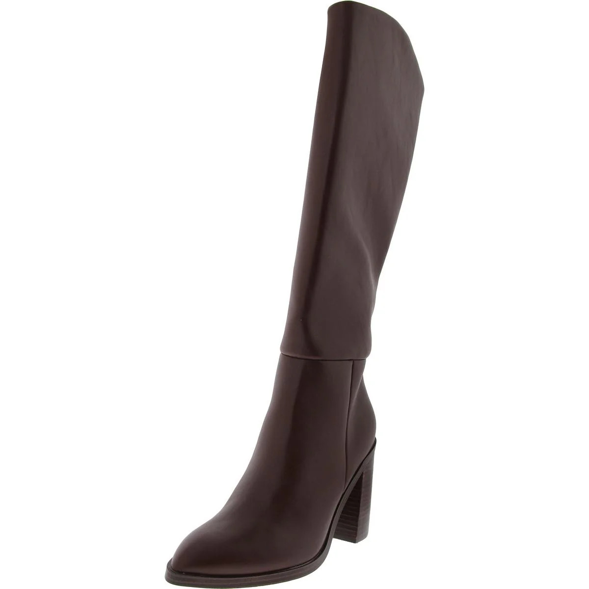 Burns Womens Faux Leather Pull On Knee-High Boots | Shop Simon