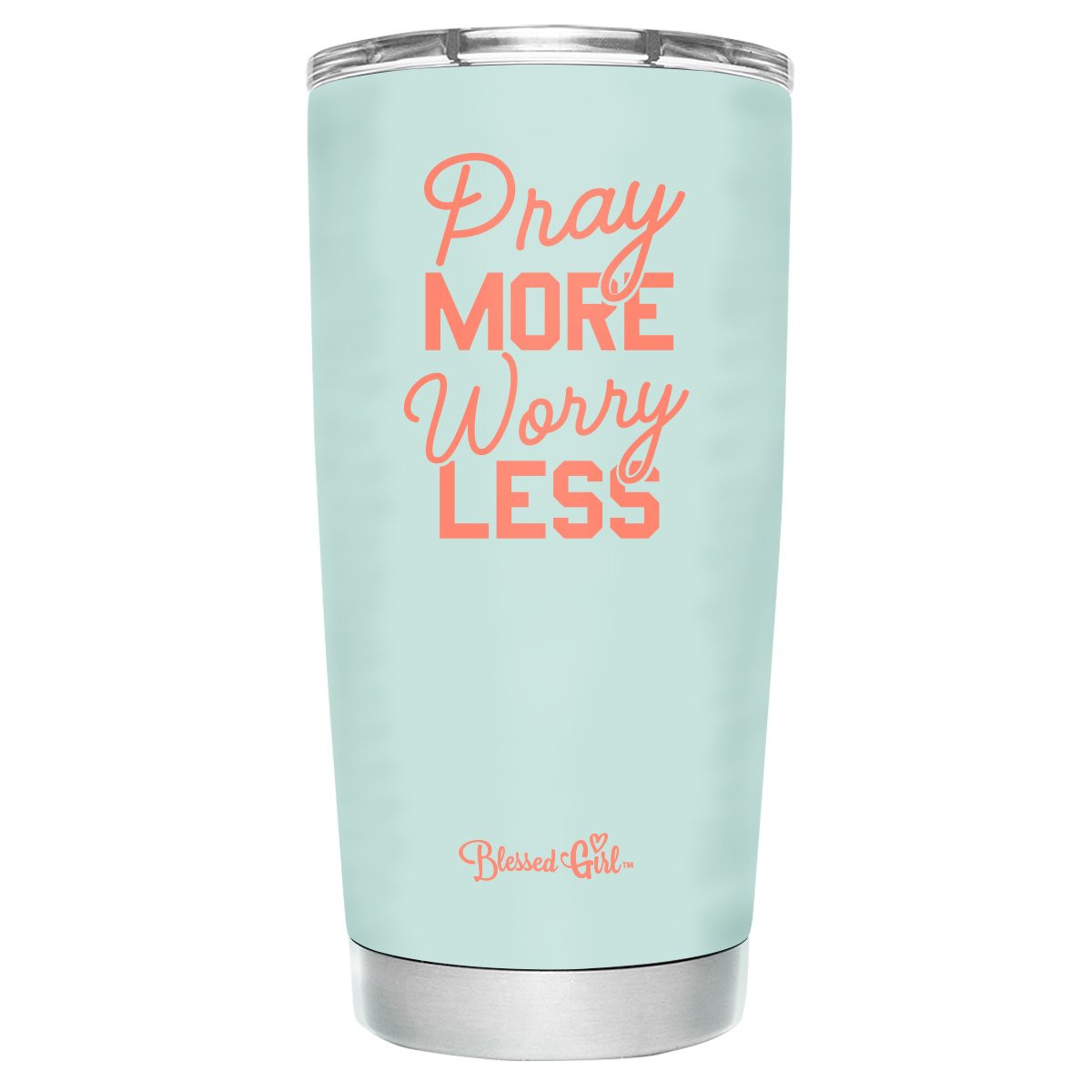 Blessed Girl Womens Stainless Steel Tumbler - Pray More 20 oz - - - Walmart.com | Walmart (US)