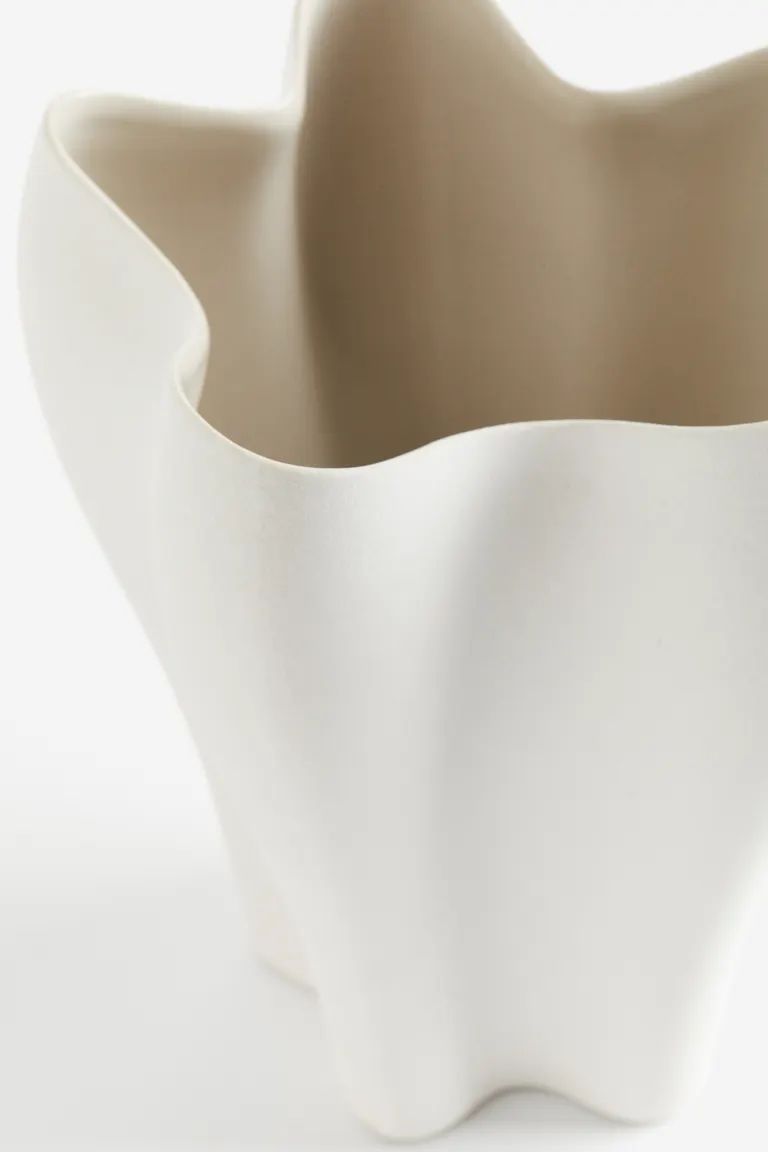 Stoneware Vase - White - Home All | H&M US | H&M (US + CA)